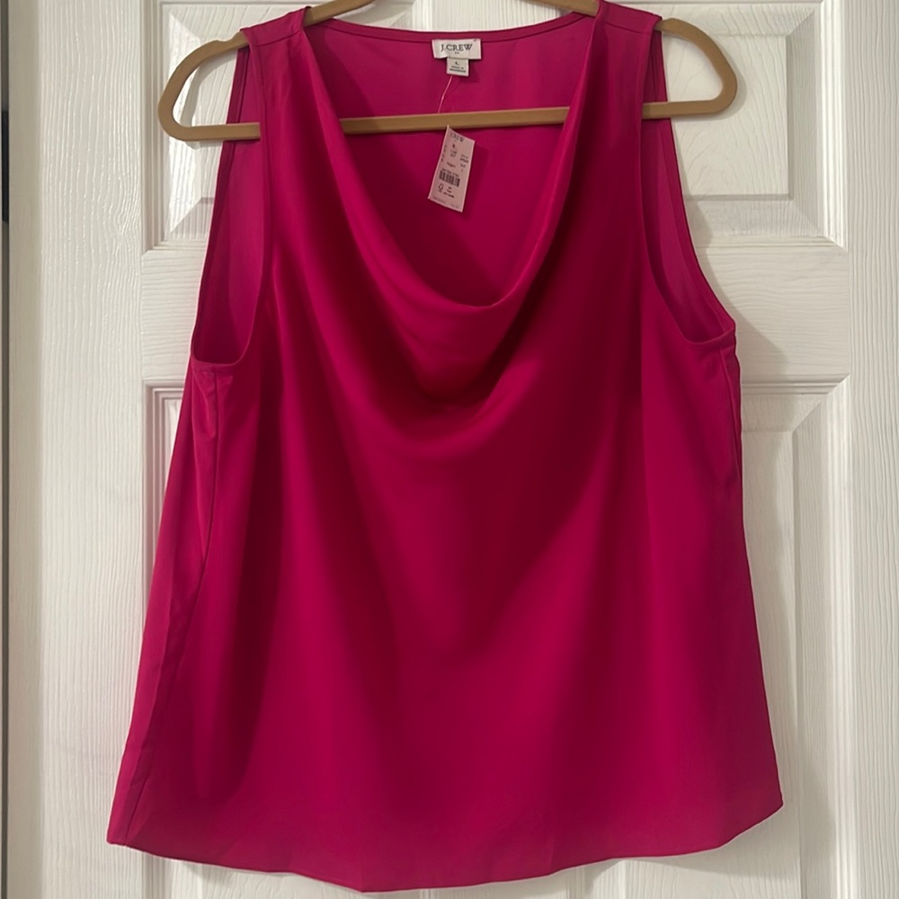 NWT- J. Crew cowl neck sleeveless blouse